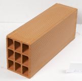 Brique de mur terre cuite ECO'BRIC - long. 50cm x larg. 15cm x haut. 20cm