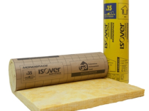 Rouleau en laine de verre MONOSPACE 35 Revêtu Kraft - long. 8,1m x larg. 1,2m x ep. 75mm - R = 2,10