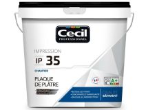 Impression sous-couche IP 35 chantier blanc mat - seau de 5L