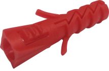 Cheville à visser en nylon - diam. 25 mm x long. 58 mm - Boîte de 25