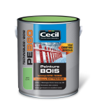 Peinture bois glycéro PE B60 satin Brun Foncé - pot de 2,5L