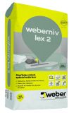 Ragréage coloré spécial extérieur WEBERNIV LEX 2 gris ciment sac de 25kg
