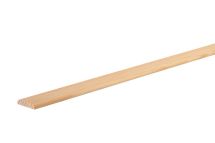 Chant plat raboté 2 arrondis pin - long. 2400 mm x larg. 20 mm x ep. 6 mm