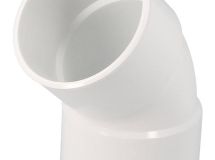 COUDE FEMELLE/FEMELLE 45° DIAMETRE 80 BLANC - CR44GTB