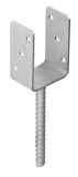 PIED DE POTEAU EN U A ANCRER 101 X 120 X 4