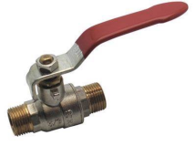 Vanne à sphère passage total double mâle - M.12X17 - M.12x17 VRAC ETIQUETE