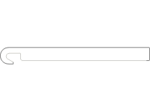 planchette 250mm pré-percée ( 4ml/m²) blanc signalisation 3
