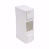 COFFRET MODULAIRE VIDE 1 RANGEE 2 MODULES 51X160X73MM BLANC