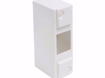 COFFRET MODULAIRE VIDE 1 RANGEE 2 MODULES 51X160X73MM BLANC