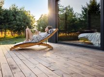 Lame terrasse Pin rouge 145x27 T4 vert rainurée ST 4.20M