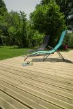 Lame terrasse Pin rouge 145x27 T4 vert rainurée ST 4.50M