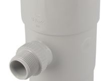 RECUPERATEUR EAUX PLUVIALES FACONNE POUR TUBE DESCENTE DIAMETRE 100 GRIS GOUT - REPF100