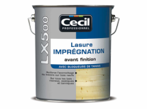 Lasure d'imprégnation avant finition LX 500 Incolore - bidon de 3L