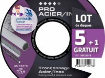LOT DE 5 PRO ACIER INOX + 1 OFFERT D.125 x 1.6 x 22,23