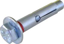 Cheville douille en acier tête hexagonale M8 longue - SERRU - diam. 10 mm x long. 80 mm - Boîte de 50