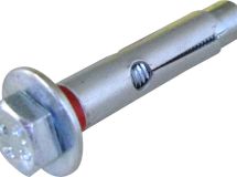 Cheville douille en acier tête hexagonale M8 longue - SERRU - diam. 10 mm x long. 80 mm - Boîte de 50