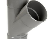 CULOTTE SIMPLE FEMELLE/FEMELLE 45° DIAMETRE 80 - UBR144