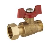 mini vanne sortie de collecteur femelle écrou libre F15x21 - M15x21 lien 1 pièce