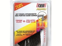 TRESSE FIBRE VERRE PLATE 15MMX2.5M KIT