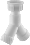 raccord machine à laver y écrou tournant plastique F.20X27 M.20x27 coque 1 pièce