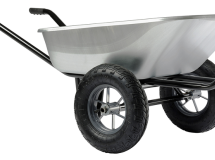Brouette EXPERT TWIN PREMIUM 150 GALVA ROUE GONFLEE
