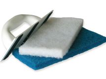 PLATOIR MONOBLOC À NETTOYER TAMPONS ABRASIFS