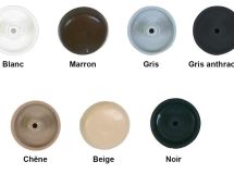 CAPUCHON À RECOUVREMENT POUR VIS BETON T30 TF et TR BLANC