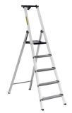 Escabeau aluminium laqué simple MB 5 marches - haut. 3,00m