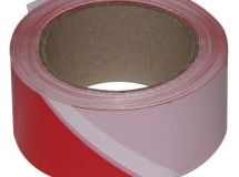 RUBAN CHANTIER ROUGE/BLANC 100MX50MM