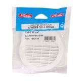 GRILLE MENUISERIE RONDE TUYAU FIBRE 100 AVEC ANTI INSECTE ˗ 1BC110