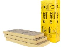 Panneau semi-rigide en laine de verre PB 38 Revêtu Kraft - long. 1,35m x larg. 0,6m x ep. 45mm - R = 1,20