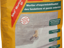 Mortier d'imperméabilisation SIKA MORTIER FONDATION gris ciment sac de 25kg