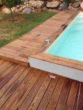 Lame terrasse Pin 90x21 T4 marron lisse 2.00m