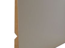 Surplinthe revêtu papier MDF blanc - long. 2440 mm x larg. 133 mm x ep. 22 mm