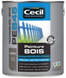 Peinture bois acrylique PE B45 Brun Foncé - pot de 0,5L
