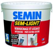 ENDUIT REBOUCHAGE & LISSAGE SEM LIGHT POT 1 L