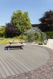 Lame de terrasse massive composite TWINSON CHARACTER MASSIVE gris ardoise - long. 400cm x larg. 14cm x ep. 20mm