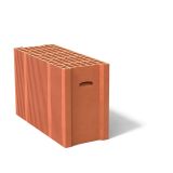 Brique de mur terre cuite BGV'THERMO+ - long. 50cm x larg. 20cm x haut. 31,4cm