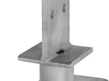 PIED DE POTEAU EN ÂME FIXE 48,3 X 120 HT 250 Bte de 10
