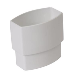 MANCHETTE MALE/FEMELLE POUR TUBE DESCENTE 90X56 OVATION 28 BLANC - ZNGTB