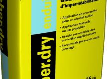 Enduit épais d'imperméabilisation WEBERDRY ENDUIT gris clair sac de 25kg