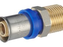 multicouche à sertir multiprofil raccord mâle M15x21 Ø16 lien 1 pièce