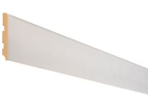 Plinthe prépeint MDF blanc cache fils - long. 2440 mm x larg. 80 mm x ep. 14 mm