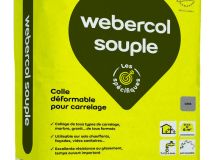Mortier colle pour carrelage WEBERCOL SOUPLE gris sac 25kg