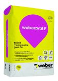 Enduit de façade projeté lourd minéral monocouche WEBER.PRAL F pierre foncee(017) sac de 25kg