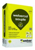 Mortier colle pour carrelage WEBERCOL SOUPLE gris sac 25kg