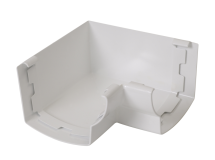 ANGLE DE GOUTTIERE INTERIEUR A 90° POUR PROFILE GOUTTIERE OVATION 28 BLANC - AIC28B