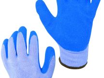 Gants latex qualité supérieure Bleu T10
