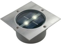 Spot 2 LED solaire encastrable Carlo Ranex - Carré