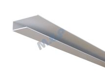 PROFILE U PETITE FINITION 4ML BLANC P/ LAMBRIS SOUS FACE PVC